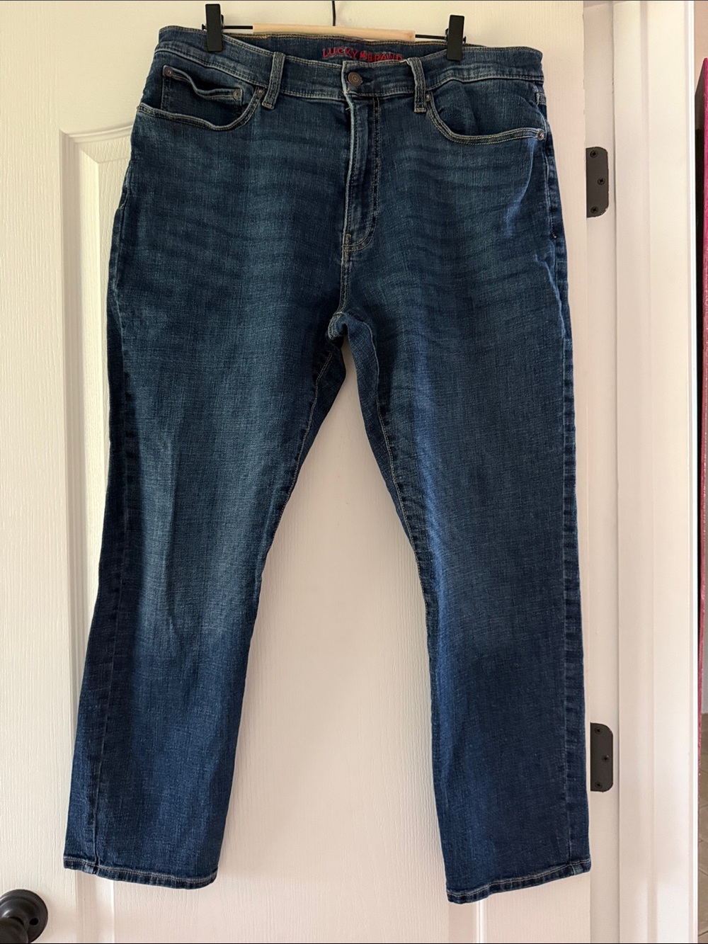 Lucky Brand Men's Dark Indigo Straight Leg Jeans